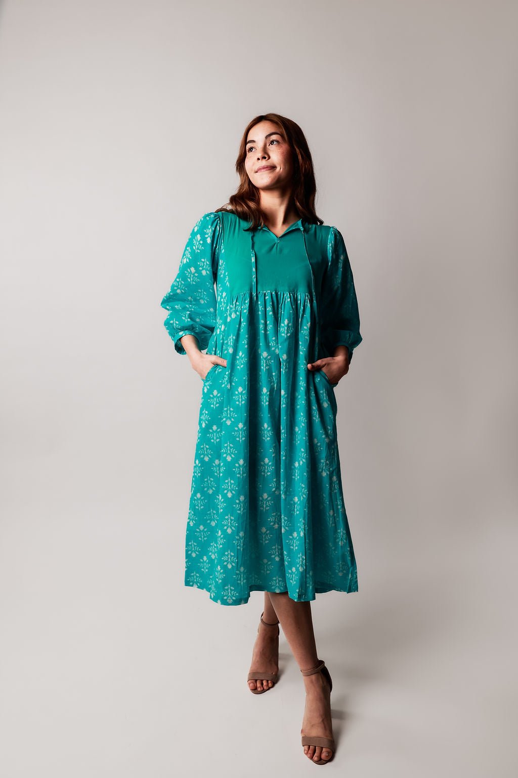 Jalpari Handblock Printed Dress Wildalaya