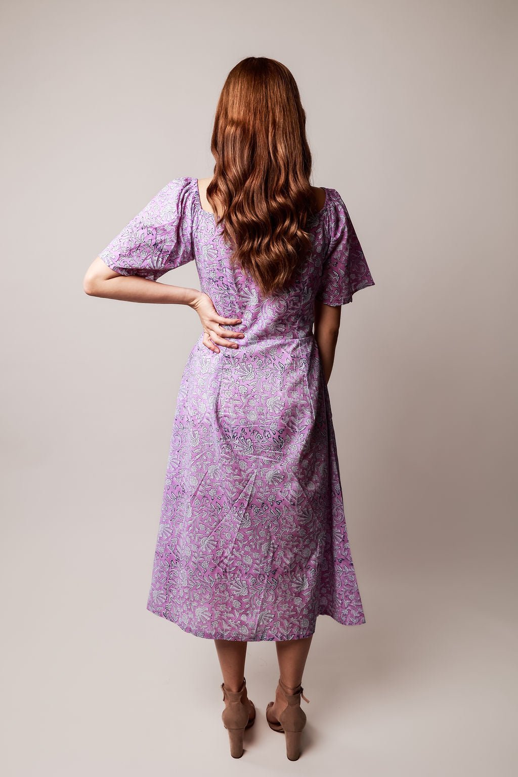 Alya Handblock Printed Dress - Wildalaya