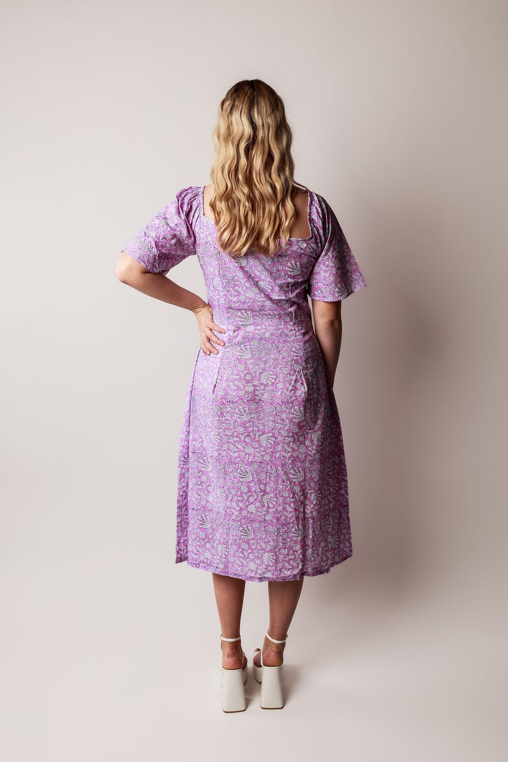 Alya Handblock Printed Dress - Wildalaya